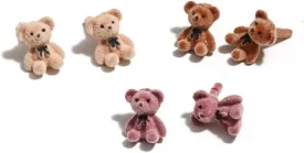 3 Pairs Kawaii Funny Plush Bear Stud Earrings Cute Cartoon Animal Bowknot Bear Earring for Women Fashion Jewelry 3 Pairs Kawaii Funny Plush Bear Stud Earrings Cute Cartoon Animal Bowknot Bear Earring for Women Fashion Jewelry
