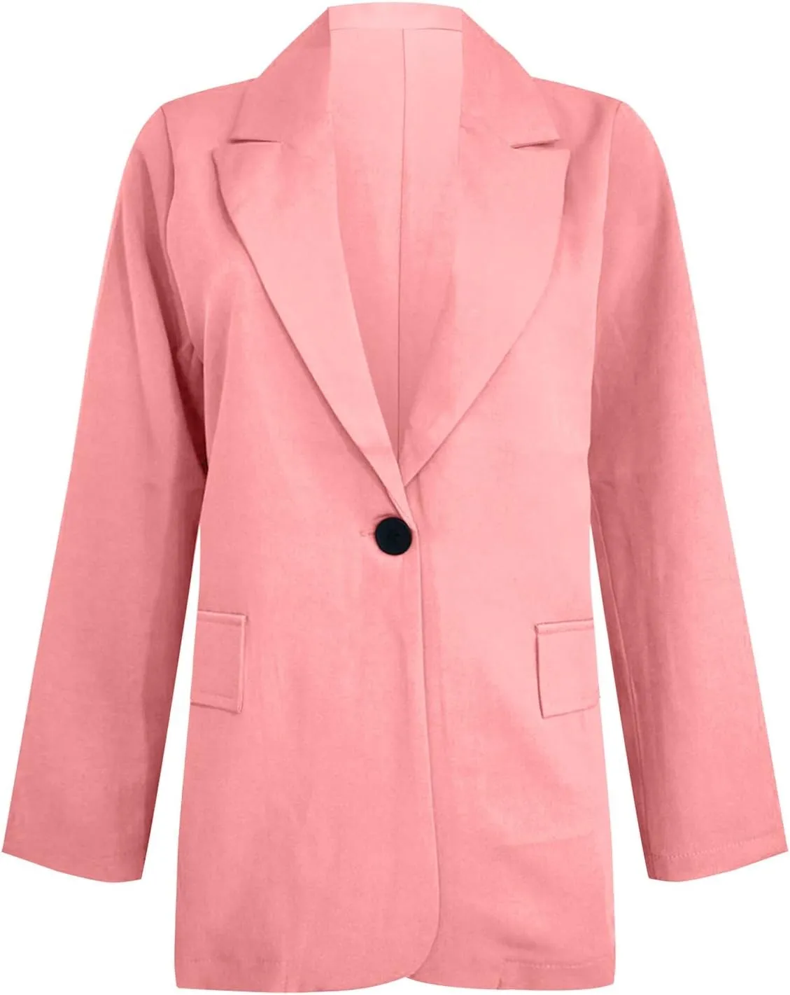 Blazers for Women 2024 Casual Plus Size Business Coats Dressy Loose Button Down Cardigan Work Suit Jacket with Pocket