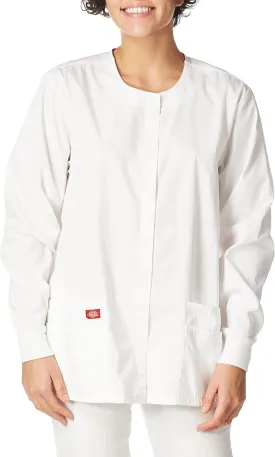 Dickies EDS Signature Scrubs for Women, Snap Front Scrub Jacket in Soft Brushed Poplin 86306 Dickies EDS Signature Scrubs for Women, Snap Front Scrub Jacket in Soft Brushed Poplin 86306