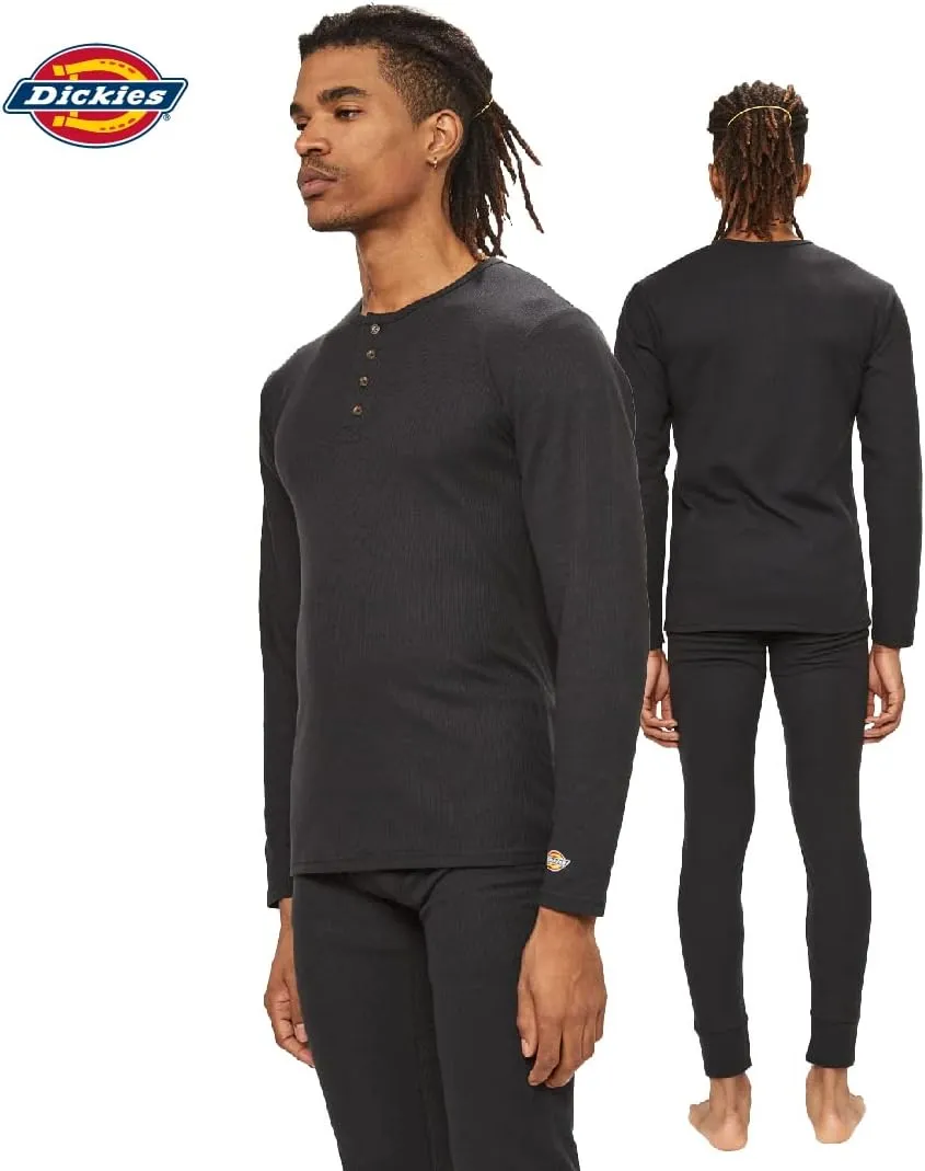 Dickies Mens Long Johns Thermal Underwear Set, 2 Piece Cold Weather Base Layer Set for Men
