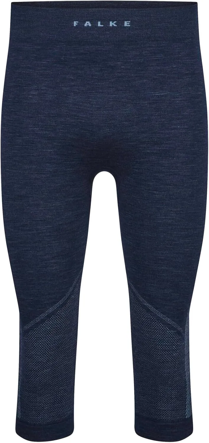 FALKE Men's Wool Tech 3/4 Trend Base Layer Bottom, 1 Piece