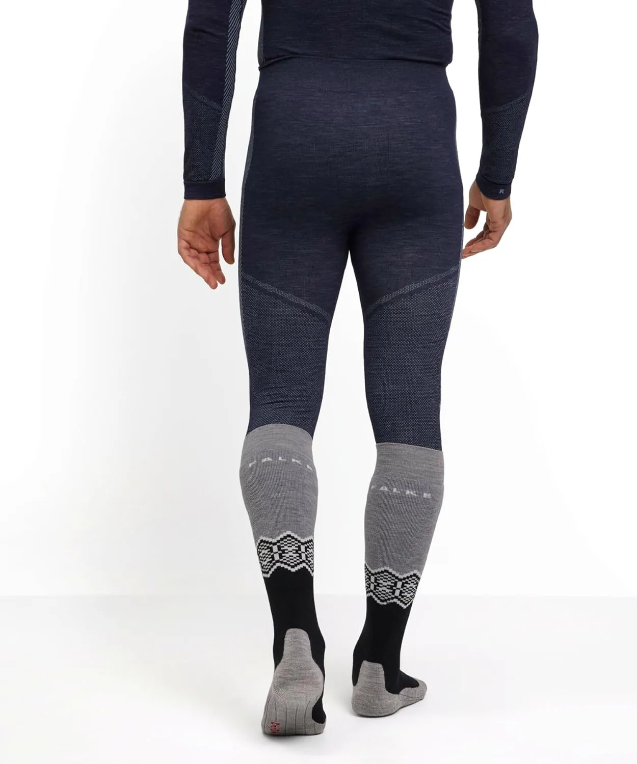 FALKE Men's Wool Tech 3/4 Trend Base Layer Bottom, 1 Piece
