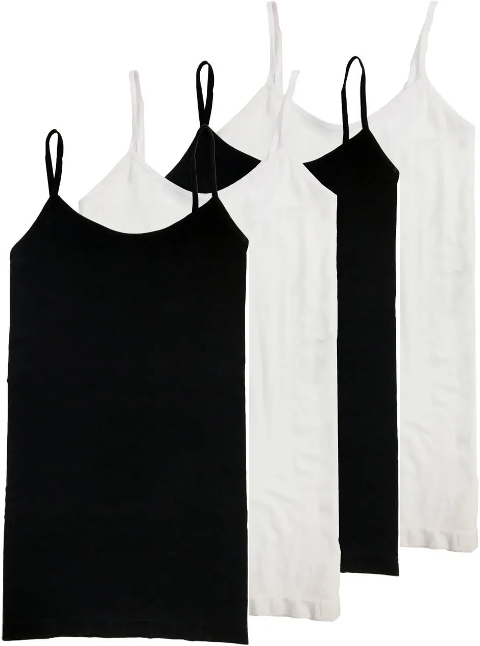 HL California Camisole 4 Way Stretch Seamless Basic Layering Top Pack of 4 *Ships from USA*