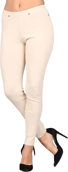 Lildy Women's Denim Jeggings, Stretchable Cotton Blend