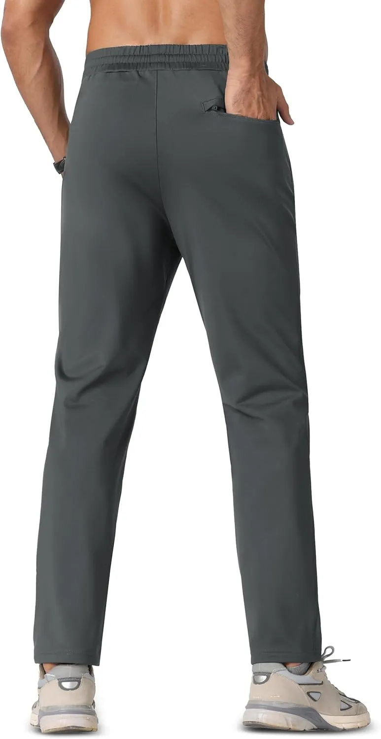 MAGCOMSEN Men's Winter Fleece Lined Sweatpants Running Warm Athletic Pants Sports Water Resistant Pants