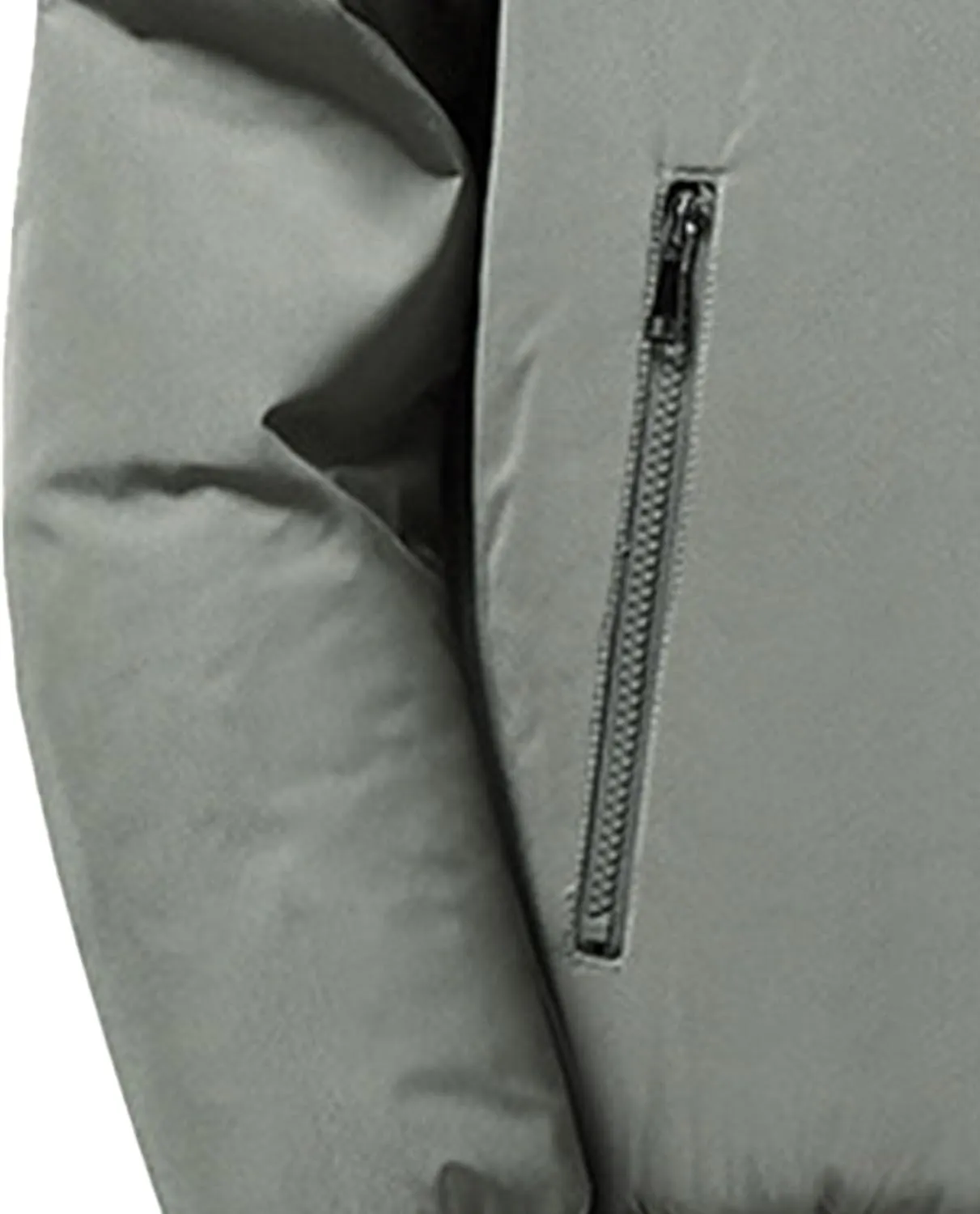 Men's Business Casual ThickenTop Jacket Stand Collar Sherpa Lined Jackets Warm Winter Padded Bomber Outerwear