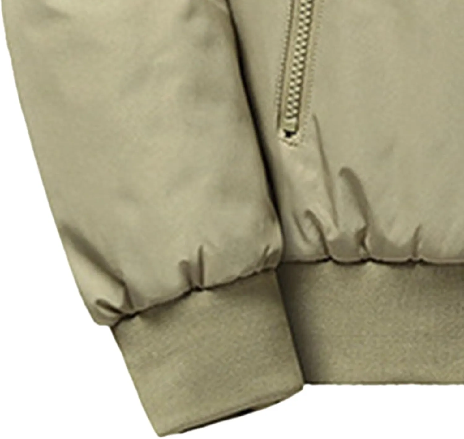 Men's Business Casual ThickenTop Jacket Stand Collar Sherpa Lined Jackets Warm Winter Padded Bomber Outerwear