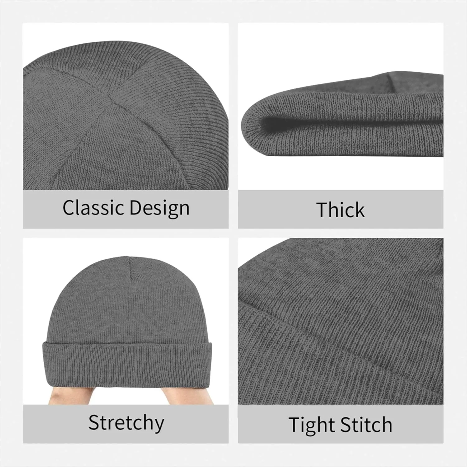 Modelo Beer Classic Warm Winter Knit Cap Fleece Lined Beanie Hat