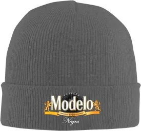Modelo Beer Classic Warm Winter Knit Cap Fleece Lined Beanie Hat