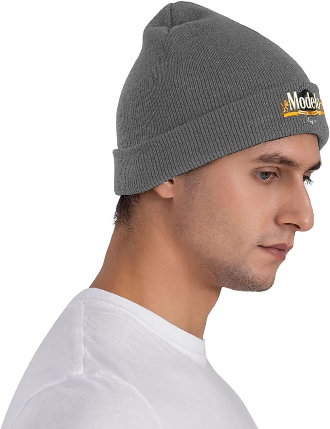 Modelo Beer Classic Warm Winter Knit Cap Fleece Lined Beanie Hat