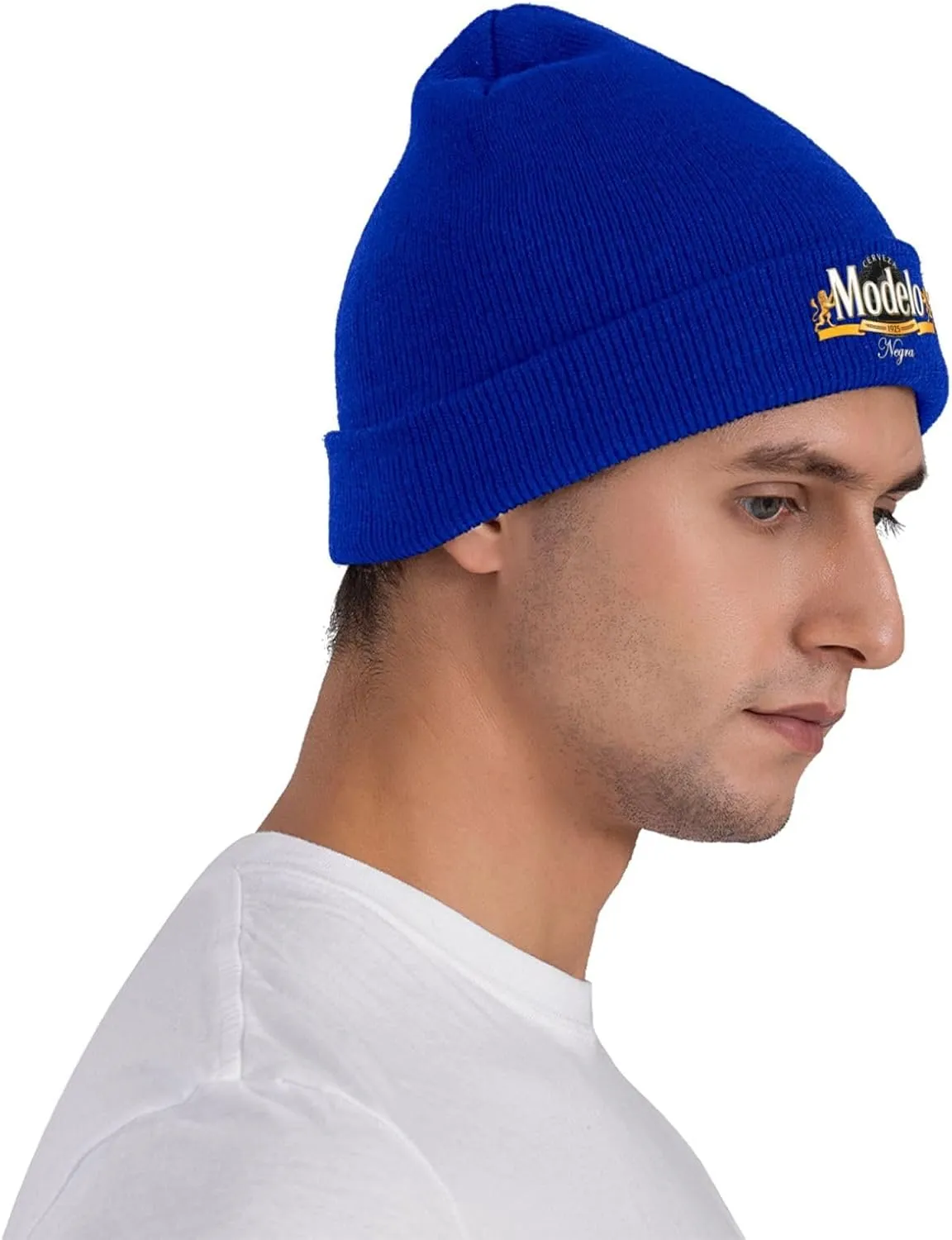 Modelo Beer Classic Warm Winter Knit Cap Fleece Lined Beanie Hat