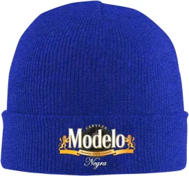 Modelo Beer Classic Warm Winter Knit Cap Fleece Lined Beanie Hat