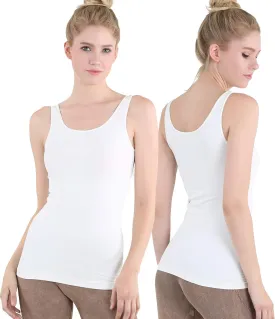 NIKIBIKI Women Seamless Premium Classic Tank Top, Made in U.S.A, One Size
