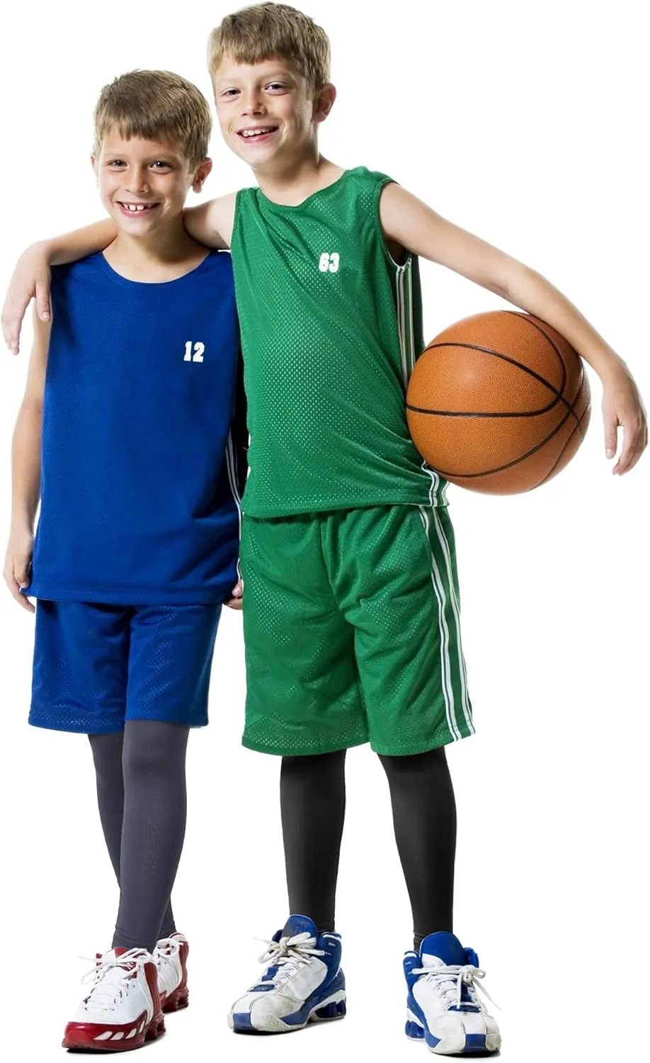 Roadbox 2 Pack Boys Compression Pants Base Layer Underwear Youth Quick Dry Spandex Tights Leggings for Running Football