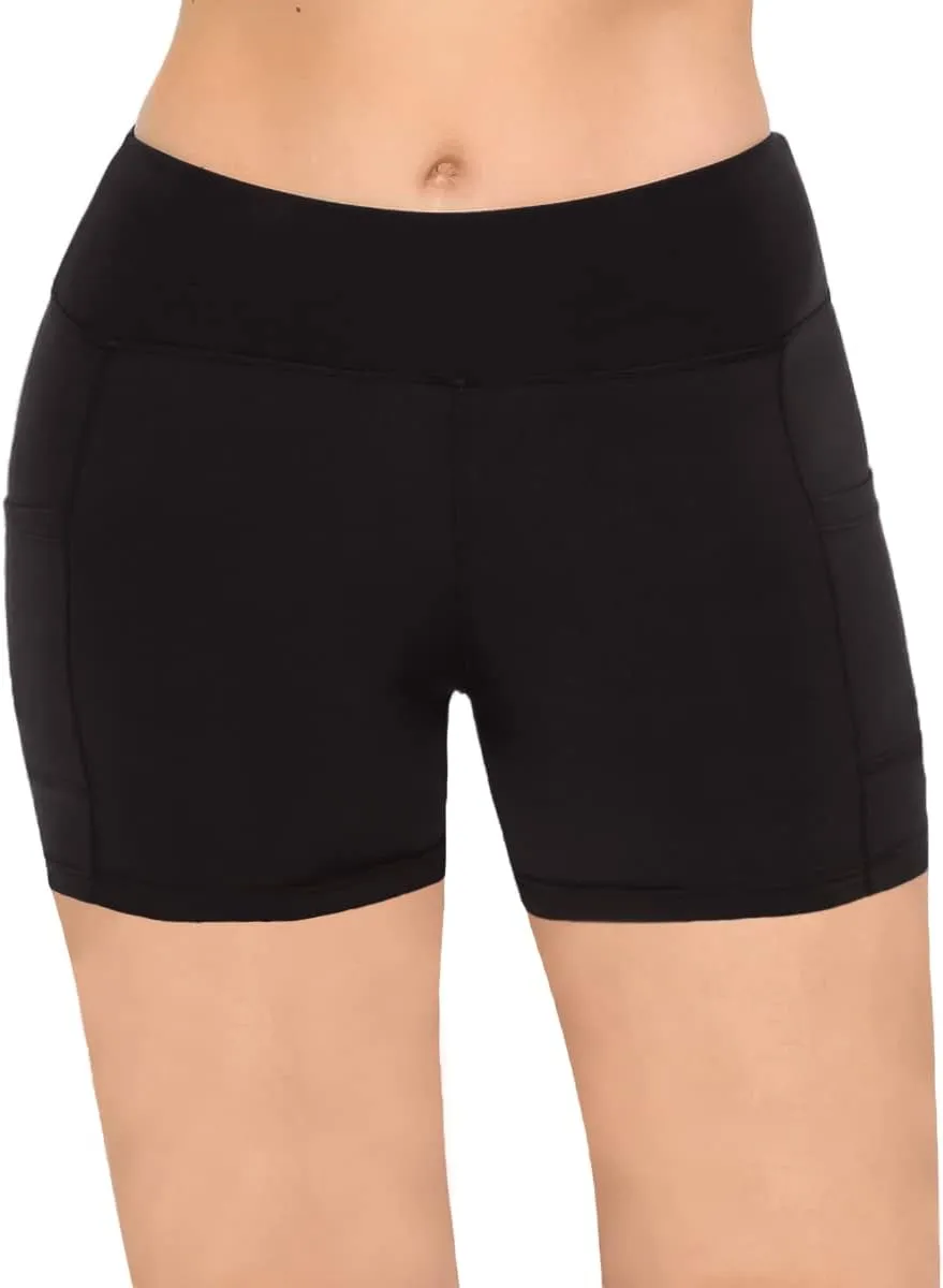 SATINA High Waisted Leggings for Women - Capri and Full Length Yoga Pants - Buttery Soft Workout Leggings with Tummy Control