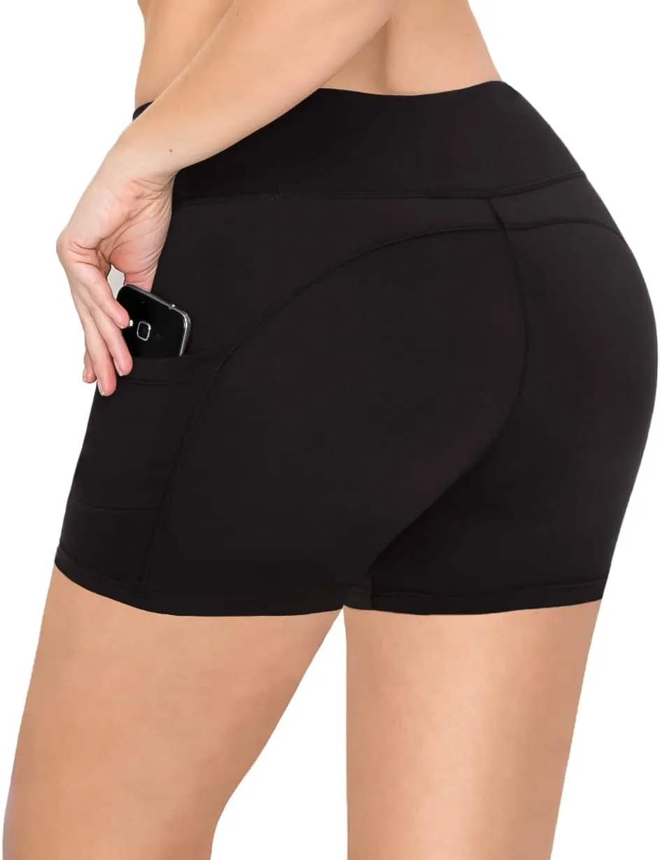 SATINA High Waisted Leggings for Women - Capri and Full Length Yoga Pants - Buttery Soft Workout Leggings with Tummy Control