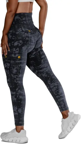 Scrunch Butt Lifting Leggings with Pockets Seamless High Waisted Workout Cargo Pants for Women