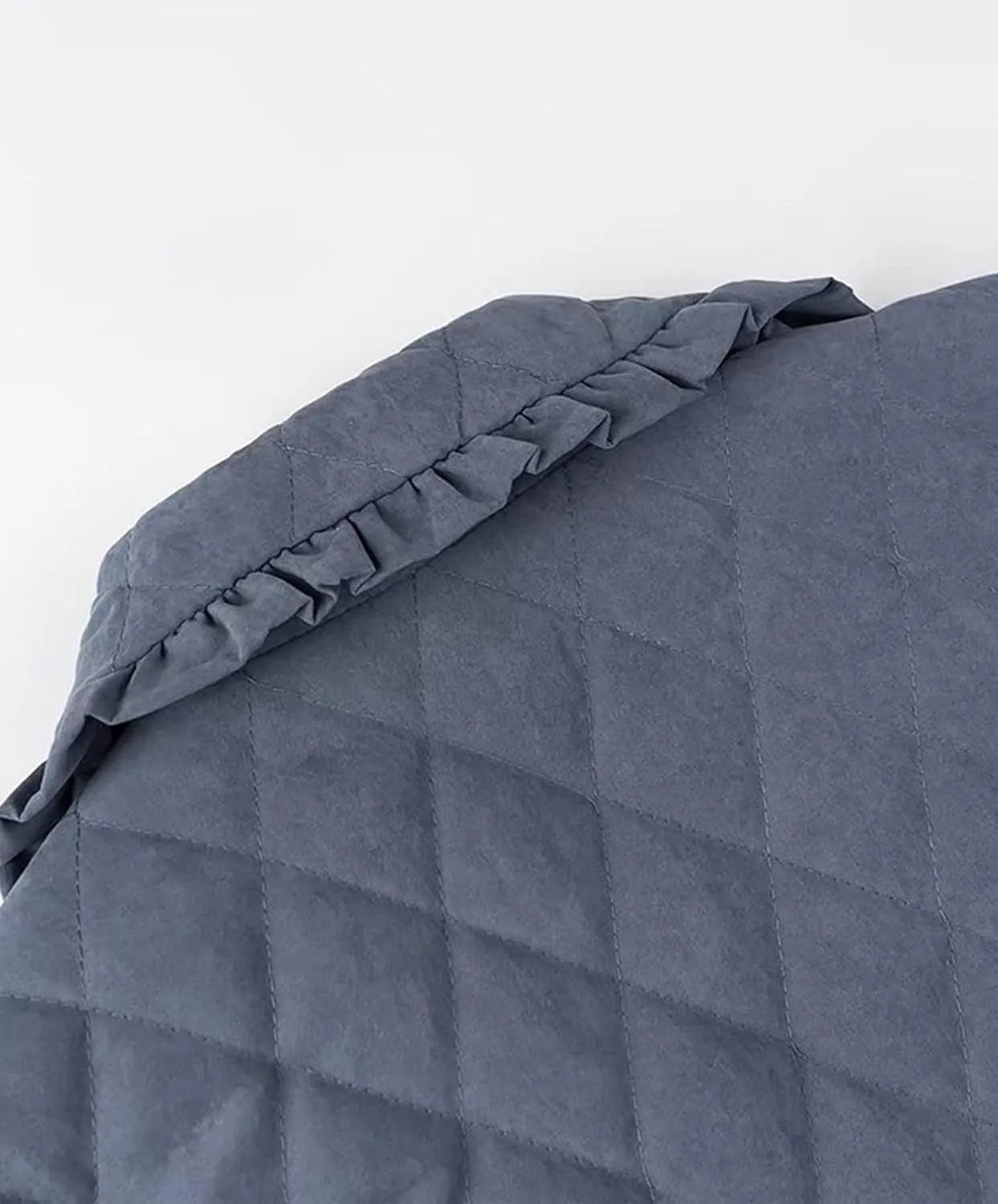 Womens Lightweight Quilted Jacket Cute Tie Front Cropped Puffer Jacket Coat Outwears with Pockets
